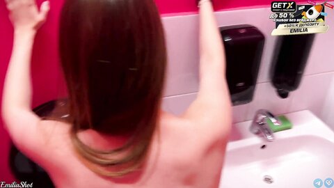Emilia Shot  Fucked A Stranger In A Public Toilet We Were Almost Caught