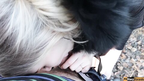 A Man Noticed How I Masturbated In The Forest And Fucked Me
