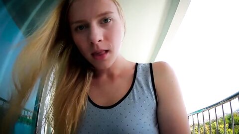 Alexandra Codefuck  Блондинка На Балконе Отсосала Хуй И Потрахалась С Парнем Alexandra Codefuck