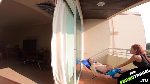 Sunny Day Fuck On Balcony