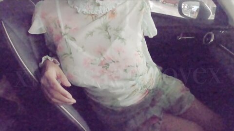 Wireless Vibrator With Sexy Girl Wear Floral Dress “Shopping Mall” Xmas