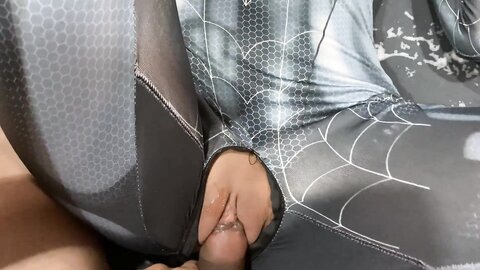 Petite Spider Girl Cant Hold Her Horny Side