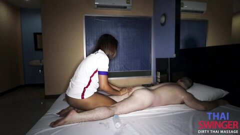 White Soccer Jersey Bareback Massage