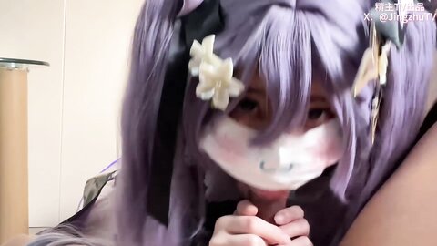 专操极品嫩穴小萝莉大神『精主Tv』魅魔刻晴角色扮演