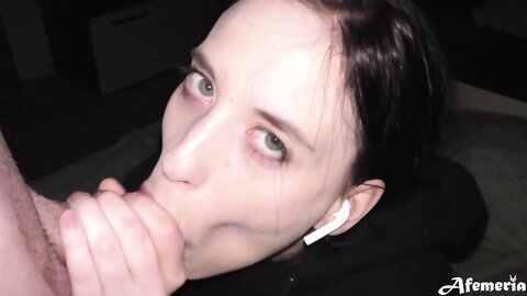 Femfoxfury  Brunette Deepthroat Big Dick Classmate And Cum Swallow After A Walk