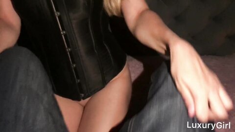 Kristina Sweet  Hot Girl In Corset Masturbating Doing Blowjob And Fucking At Night  Pov