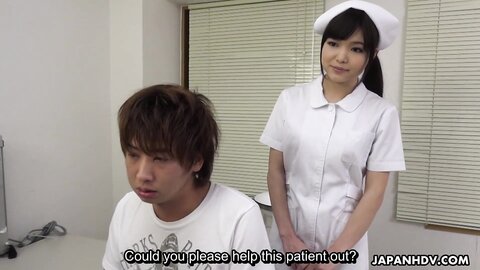 A Japanese Nurse Shino Aoi Blows A Patients Dick In The Doctors Offic