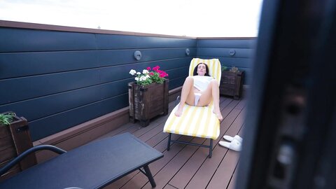Luna Roul  I Watched My Stepmother Masturbate On The Balcony But I Was Caught