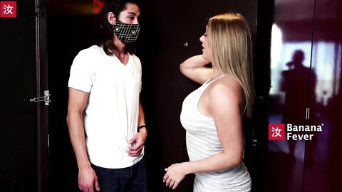 Ditzy Kayley With Giant Balloon Tits Gets Dick Delivery From Asian Guy