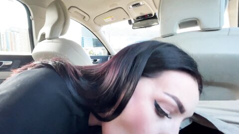 Luna Roul  Passers By Interfere With A Blowjob In The Car