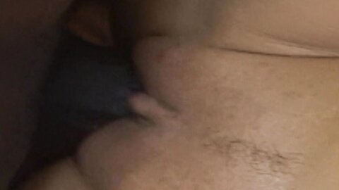 Busty Girl Goes On Black
