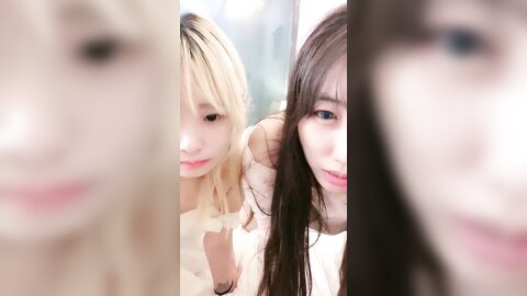 极品尤物金发美少女，姐妹花4P激情名场面