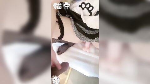 神仙颜值小仙女小姐姐『猫宁』✅黑丝猫猫女仆啪啪