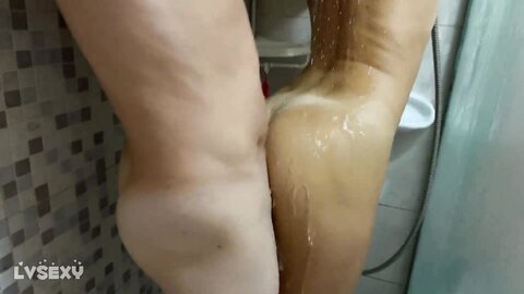 Lvsexy  Part 2 Super Sexy Sex In The Shower From The Phone Tell Wich Better ？