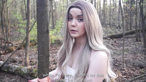 Alexa Mills  Привязанную Эко Активистку Обкончали Прямо На Улице