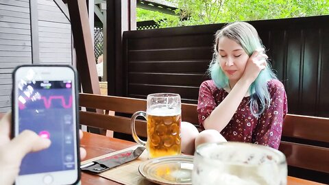 Myschoollife  Remote Orgasm Control Of My Stepsister In Bar
