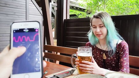 Myschoollife  Remote Orgasm Control Of My Stepsister In Bar