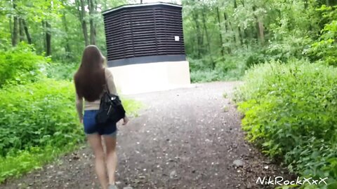 Nick Whitehard  Public Anal Sex In The Park With A Cute Teen Evelina Darling