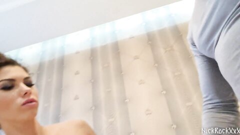 Nick Whitehard  First Anal And First Double Penetration Toy + Cock Her Boyfriend Is Watching