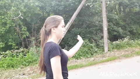 Public Blowjob We Were Noticed By Passing People Showed Boobs To Passers By