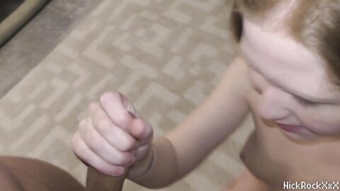 Teaching Babeface Redheaded Teen Treat Thick Cock 18 Years Old