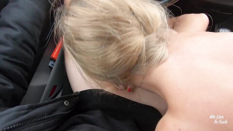 Footjob And Rough Sex In The Car I Had To Cum In Her Mouth  Amateur Couple Welivetofuck