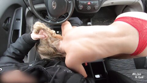 Footjob And Rough Sex In The Car I Had To Cum In Her Mouth  Amateur Couple Welivetofuck
