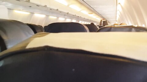 Public Airplane Handjob And Blowjob