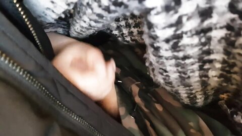 Public Airplane Handjob And Blowjob