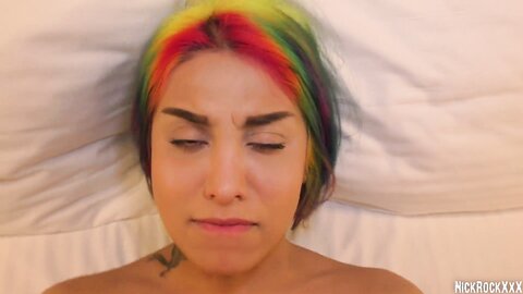 Rainbow Teen Just Turned 18 Y O But Shes A Filty Punk Slut