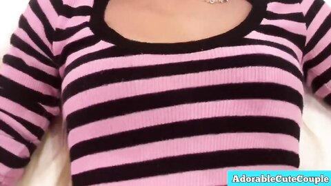 Stepbrother Touched Her Big Nipples And Fuck Her Teen Pussy With Big Load