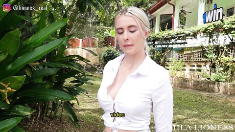 Mila Lioness  He Offered The First Slut On The Street To Suck A Dick For Good Money The Bitch Immediately Agreed