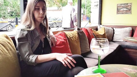 Myschoollife  Remote Control Orgasm Of My Stepsister In Bar