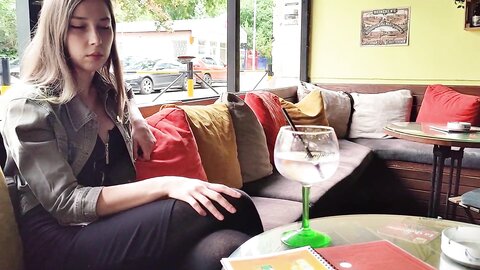 Myschoollife  Remote Control Orgasm Of My Stepsister In Bar