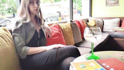 Myschoollife  Remote Control Orgasm Of My Stepsister In Bar