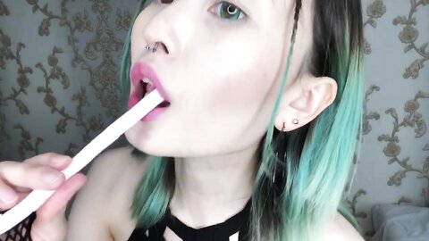 Asmr With Sweet Stick And Dildo