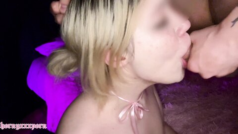 Brute Loves To Fuck His Cute Girlfriend In The Throat