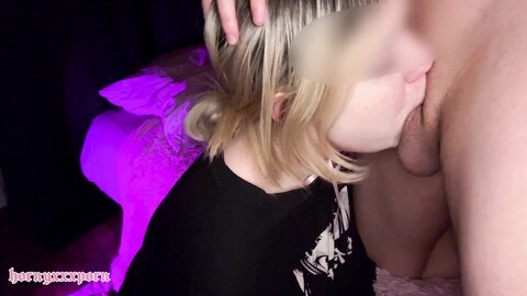 Brute Loves To Fuck His Cute Girlfriend In The Throat