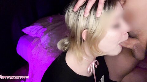 Brute Loves To Fuck His Cute Girlfriend In The Throat