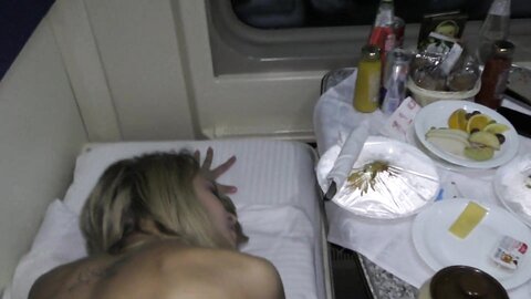 Picked Up A Girl With Big Boobs And Fucked Her Right On The Train Stuffed Pussy Cream Pie