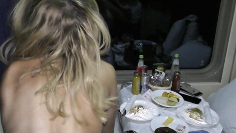 Picked Up A Girl With Big Boobs And Fucked Her Right On The Train Stuffed Pussy Cream Pie