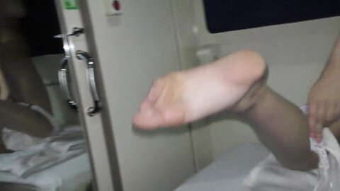 Picked Up A Girl With Big Boobs And Fucked Her Right On The Train Stuffed Pussy Cream Pie