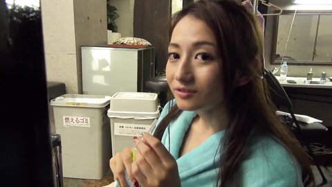 Cute Petite Japanese Girl With Her Toys