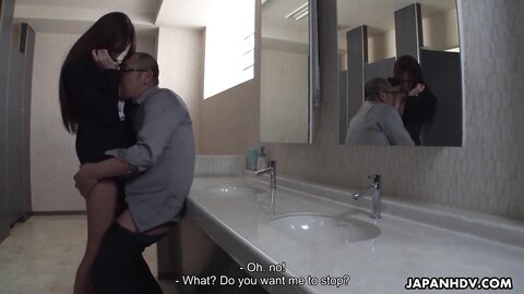 Japanese Office Lady Akari Asayiri Oral Sex With Men I Restroom Uncenso