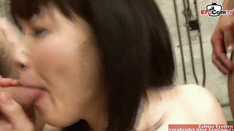 Yo Japanese Girl With Small Tits Fucks At A Bukkake Party