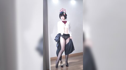 [Cosplay] 半半子 – ガイド春日ツバキ [86P6V-593MB] (3)