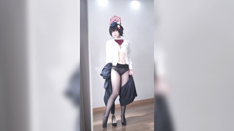 [Cosplay] 半半子 – ガイド春日ツバキ [86P6V-593MB] (3)