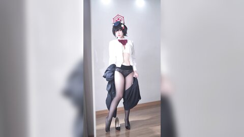 [Cosplay] 半半子 – ガイド春日ツバキ [86P6V-593MB] (3)