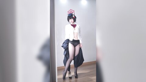 [Cosplay] 半半子 – ガイド春日ツバキ [86P6V-593MB] (3)