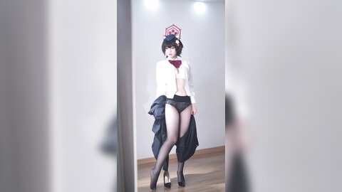 [Cosplay] 半半子 – ガイド春日ツバキ [86P6V-593MB] (3)
